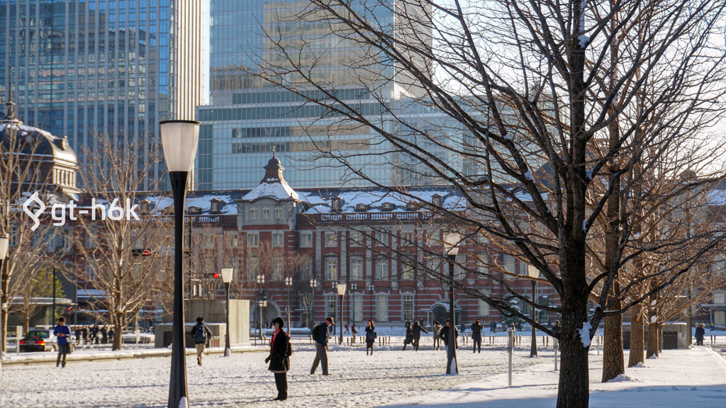 雪の東京駅 Gt H6k