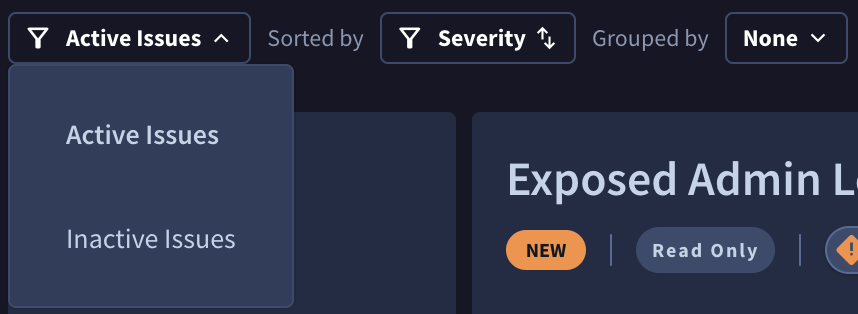 Active Inactive Issues