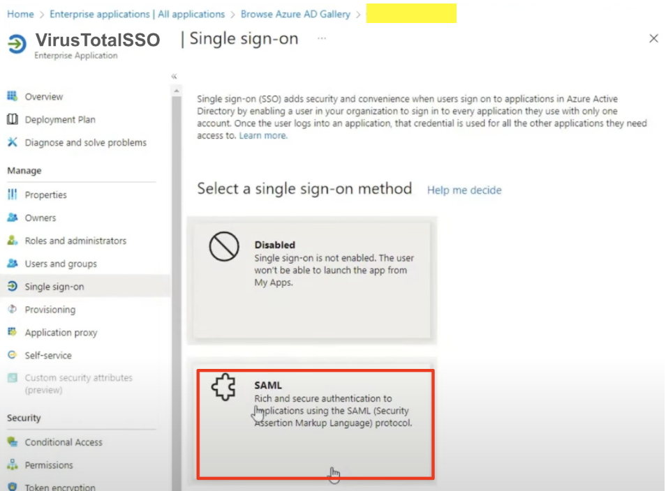 Single sign on methods