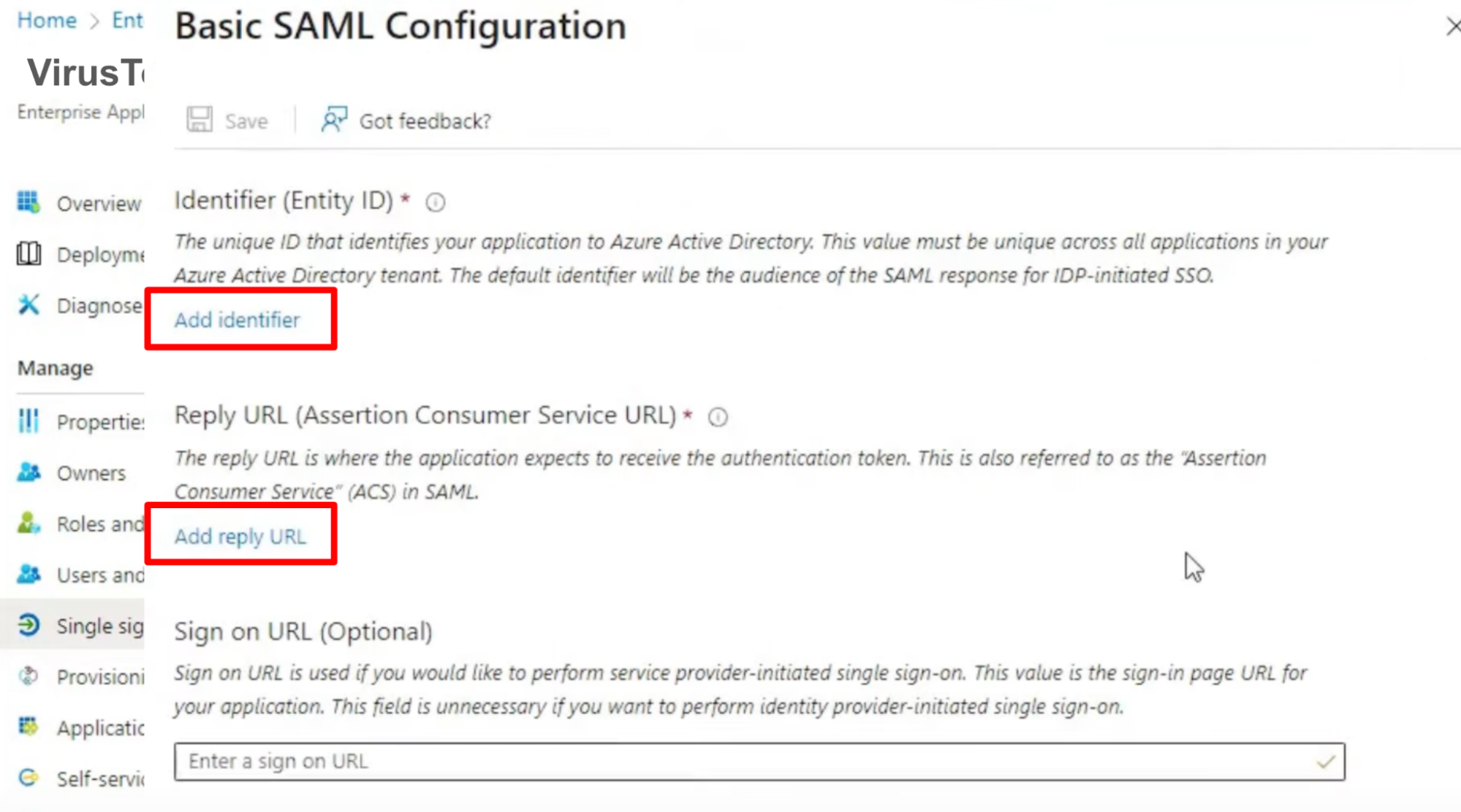 Basic SAML configuration edition