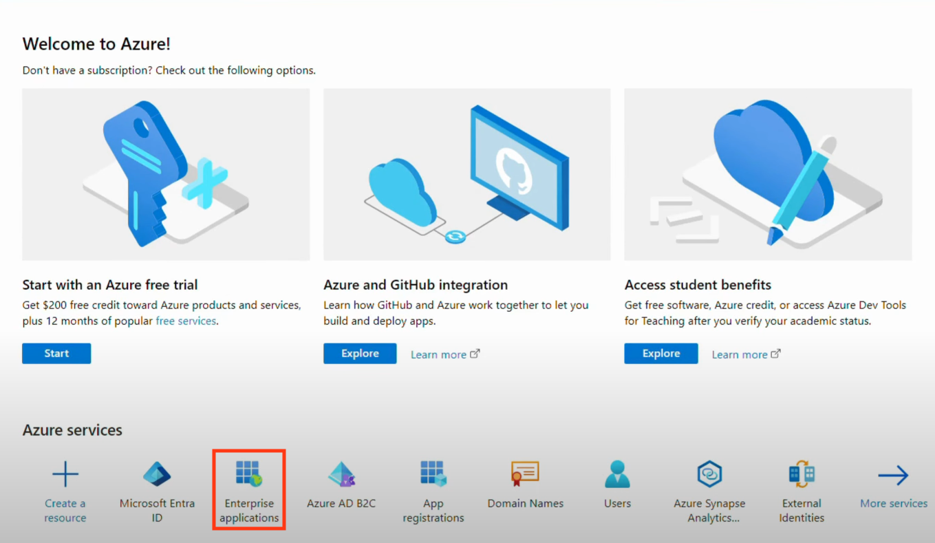 Azure Enterprise Applications