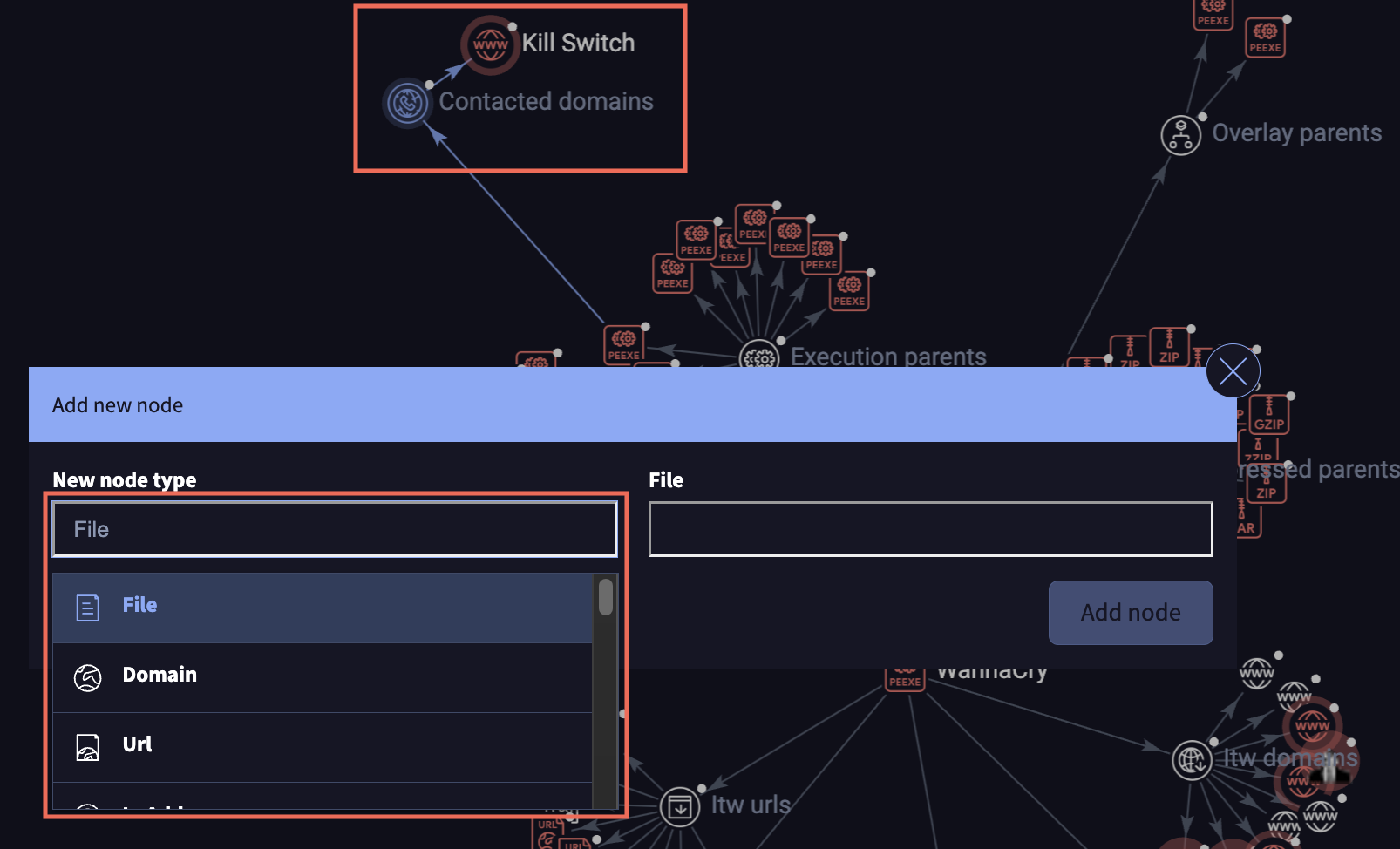 Google Threat Intelligence Graph VTI custom nodes