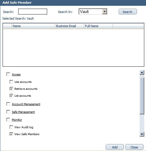 Add Application dialog box 7