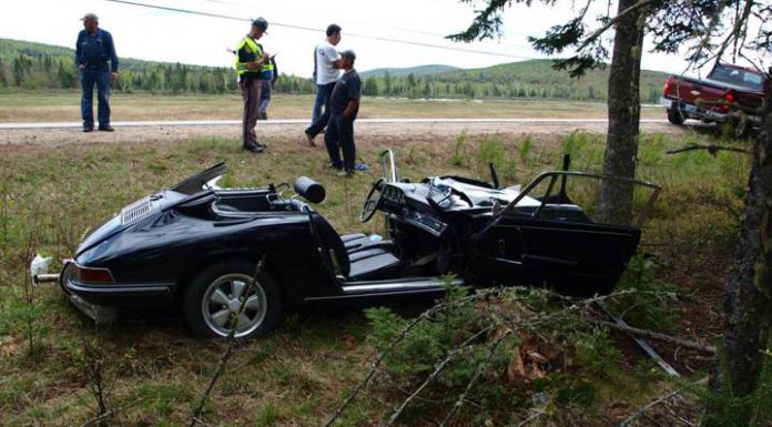 Car Crash 1967 Porsche 911 Crashed By 60 Year Old Driver In New