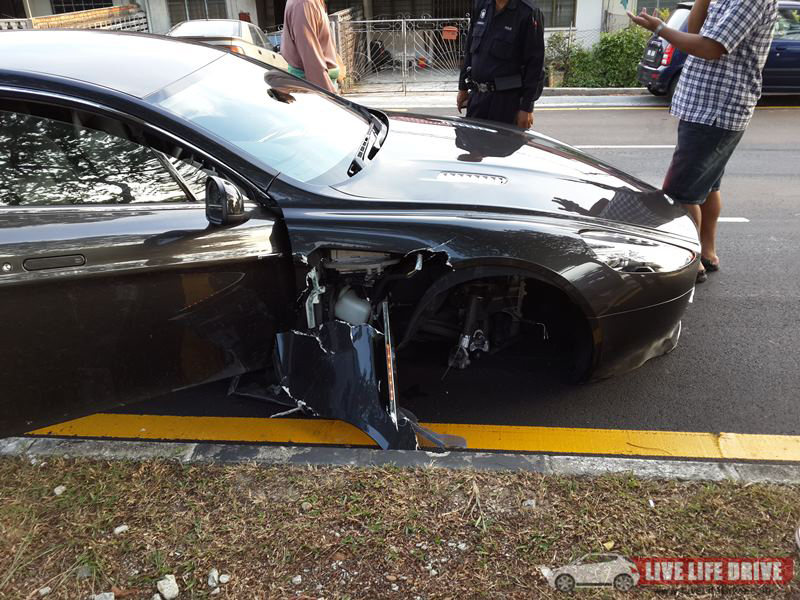 Car Crash: Employee Wrecks 2013 Aston Martin Rapide S in Malaysia