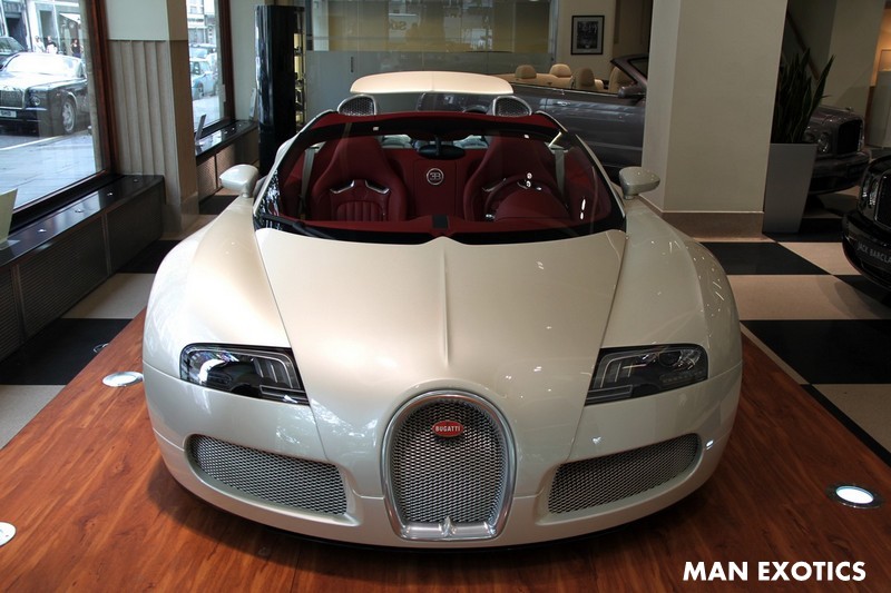 White 2010 Bugatti Veyron Grand Sport Could Be Yours If You