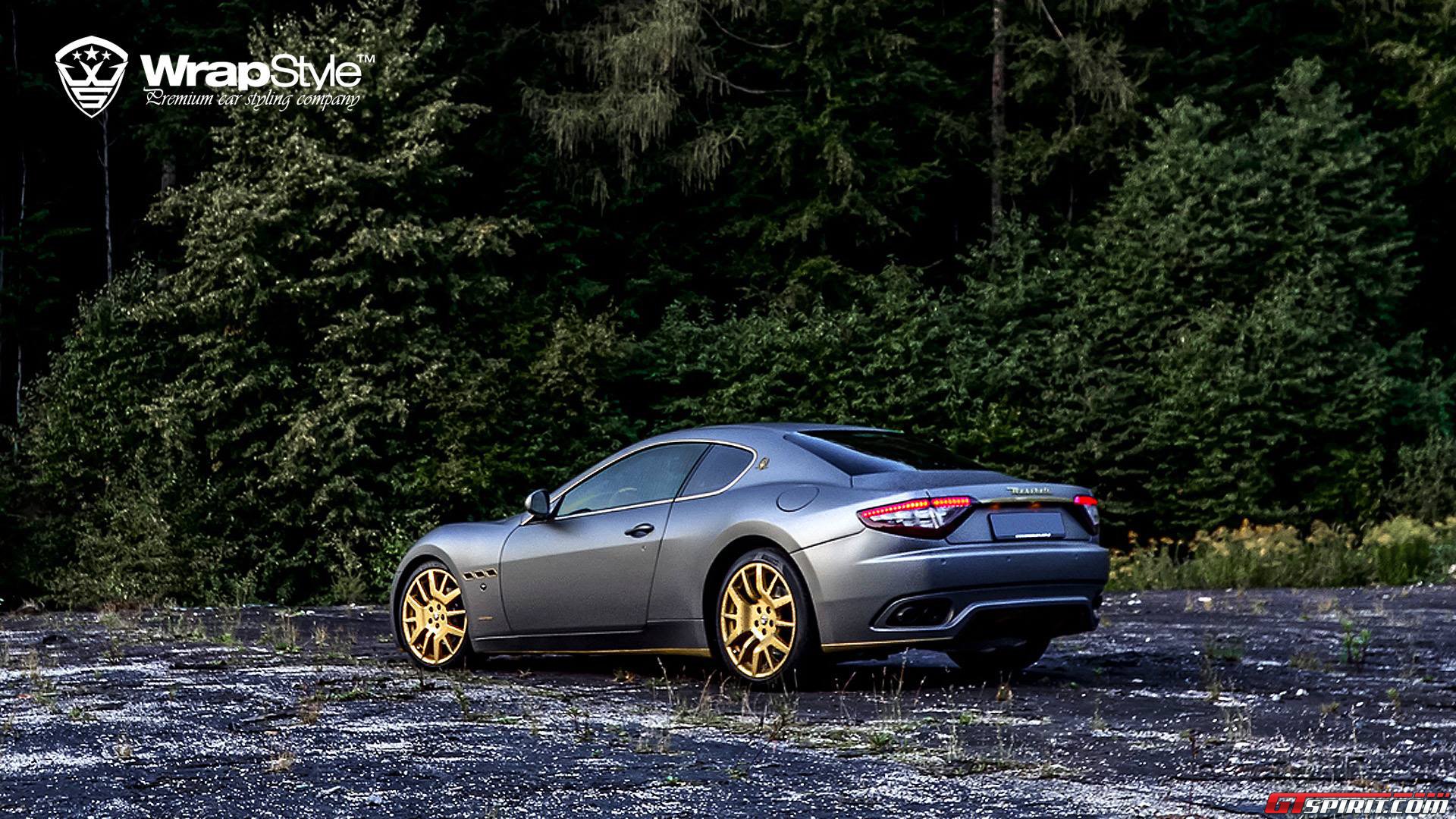 Maserati GranTurismo Wrapped in Grey Aluminum by WrapStyle