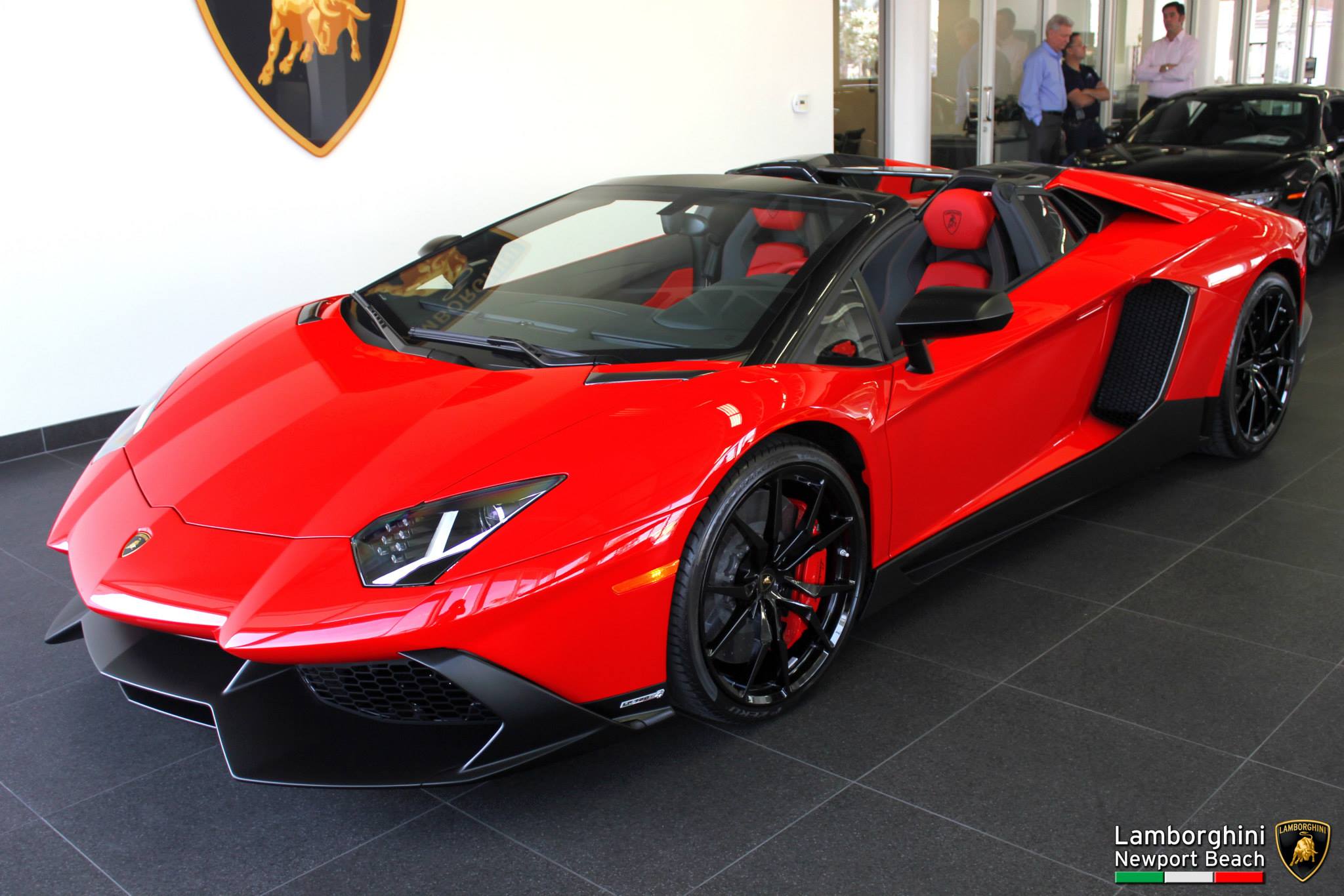 Stunning Rosso Mars Lamborghini Aventador Lp720 4 Roadster 50th Anniversario Gtspirit