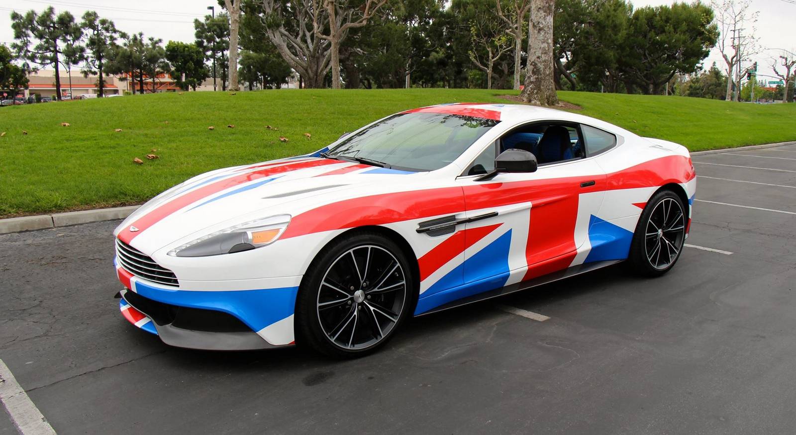 Union Jack Wrapped Aston Martin Vanquish GTspirit
