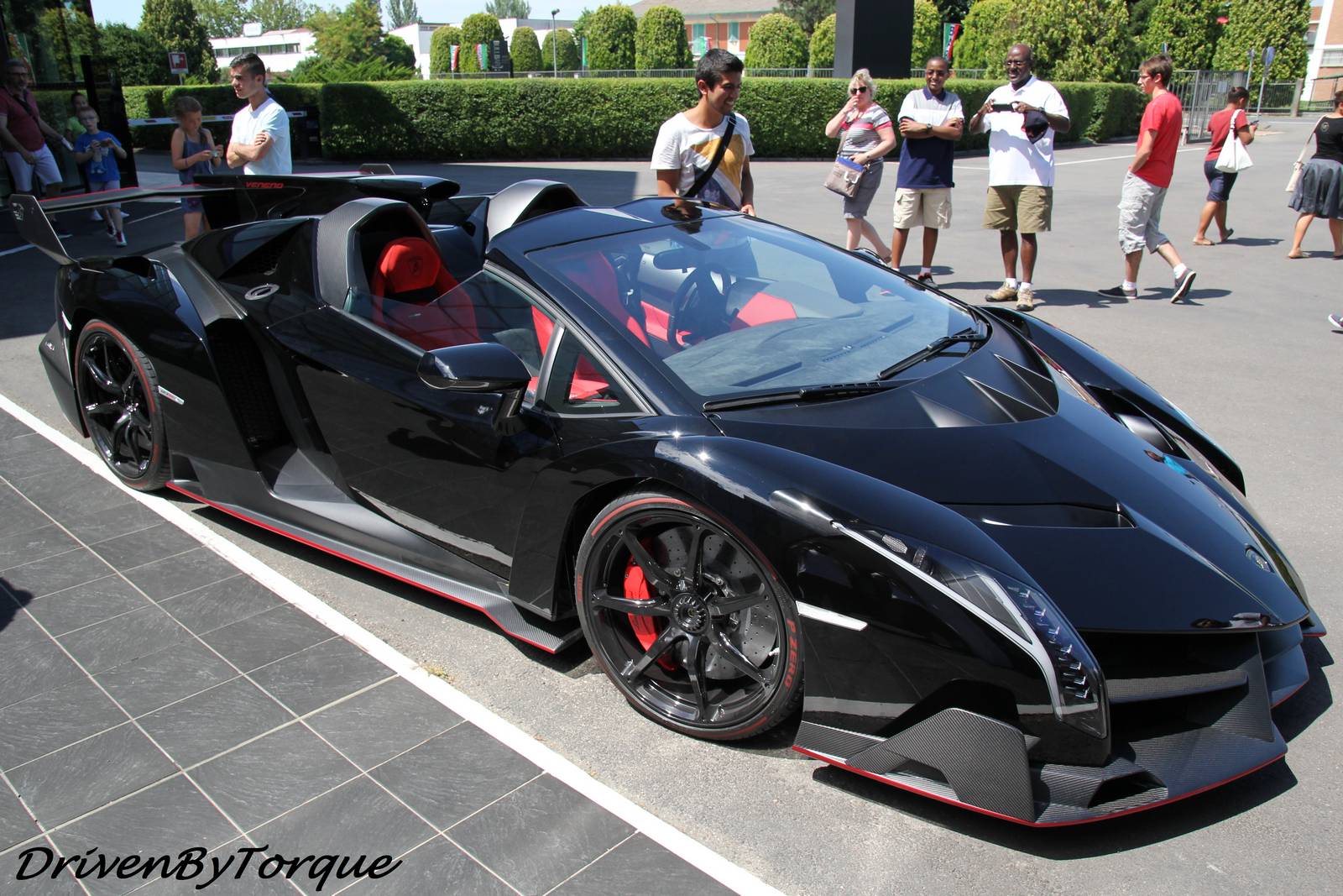 Lamborghini veneno roadster черный