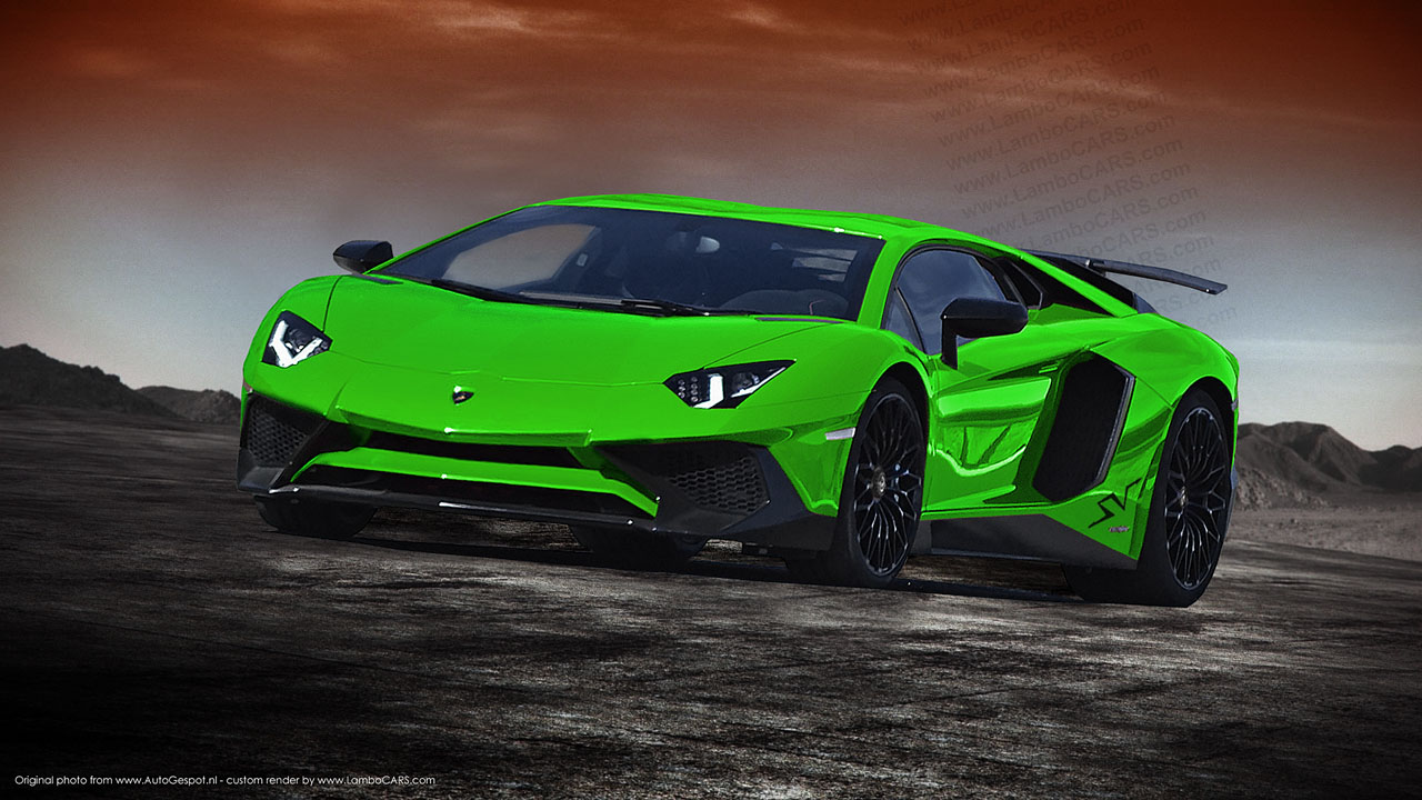 Lamborghini Aventador SV Rendered In All Colours GTspirit