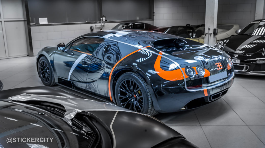 Black Chrome Bugatti Veyron Super Sport by Sticker City  GTspirit