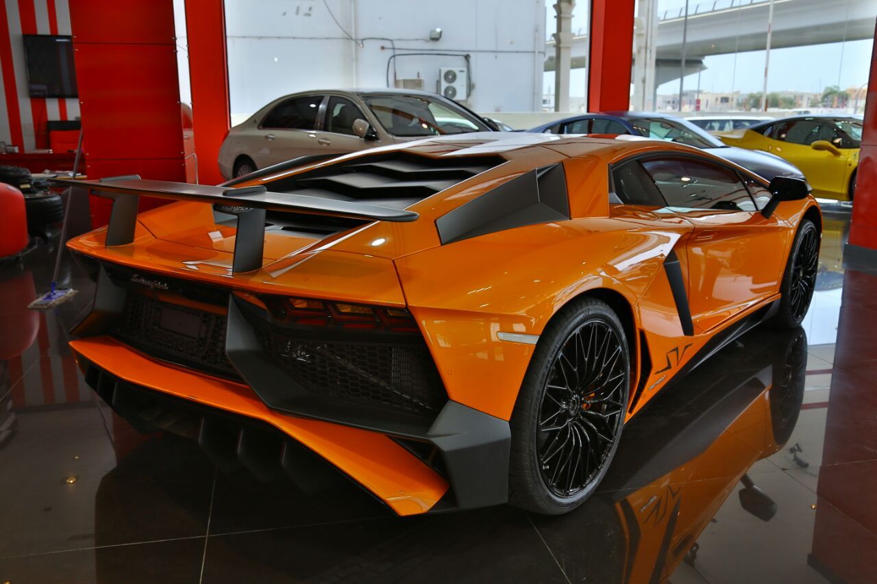 Incredible Orange Lamborghini Aventador SV For Sale in Dubai! - GTspirit