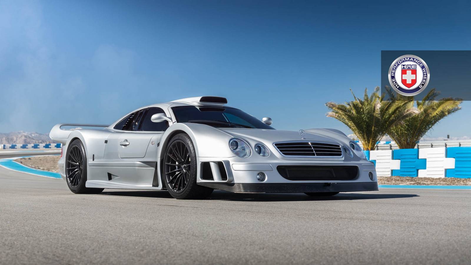 Stunning MercedesBenz CLK GTR with Satin Black HRE Wheels 