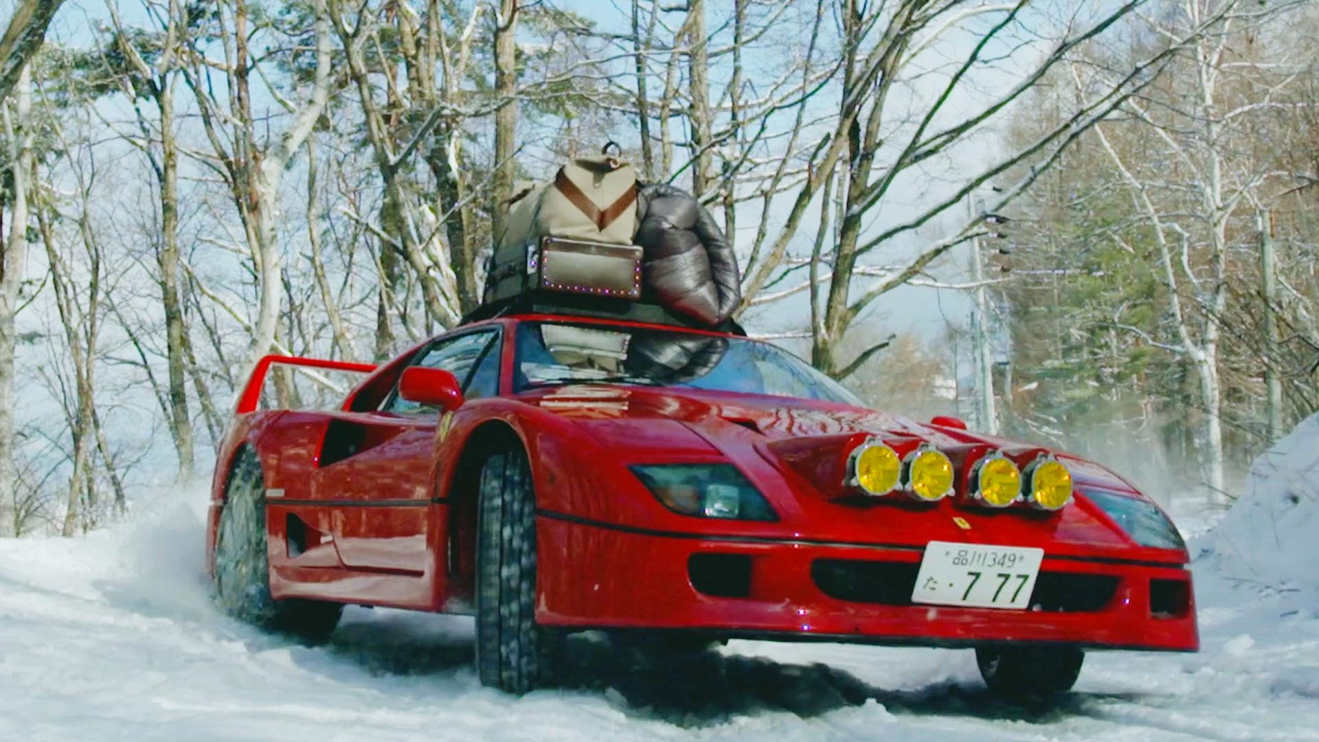 Video: Ferrari F40 Snow Drifting in Japan! - GTspirit