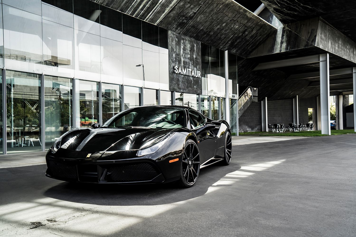 Black On Black Ferrari 488 Gtb With Forgiato Wheels Gtspirit