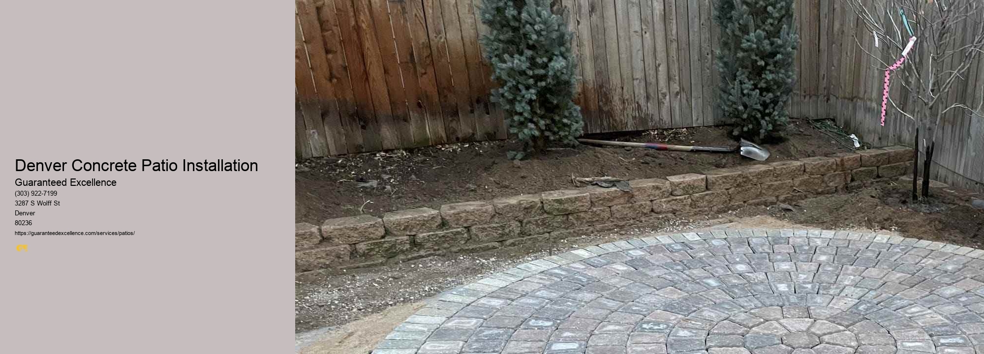 Denver Concrete Patio Installation