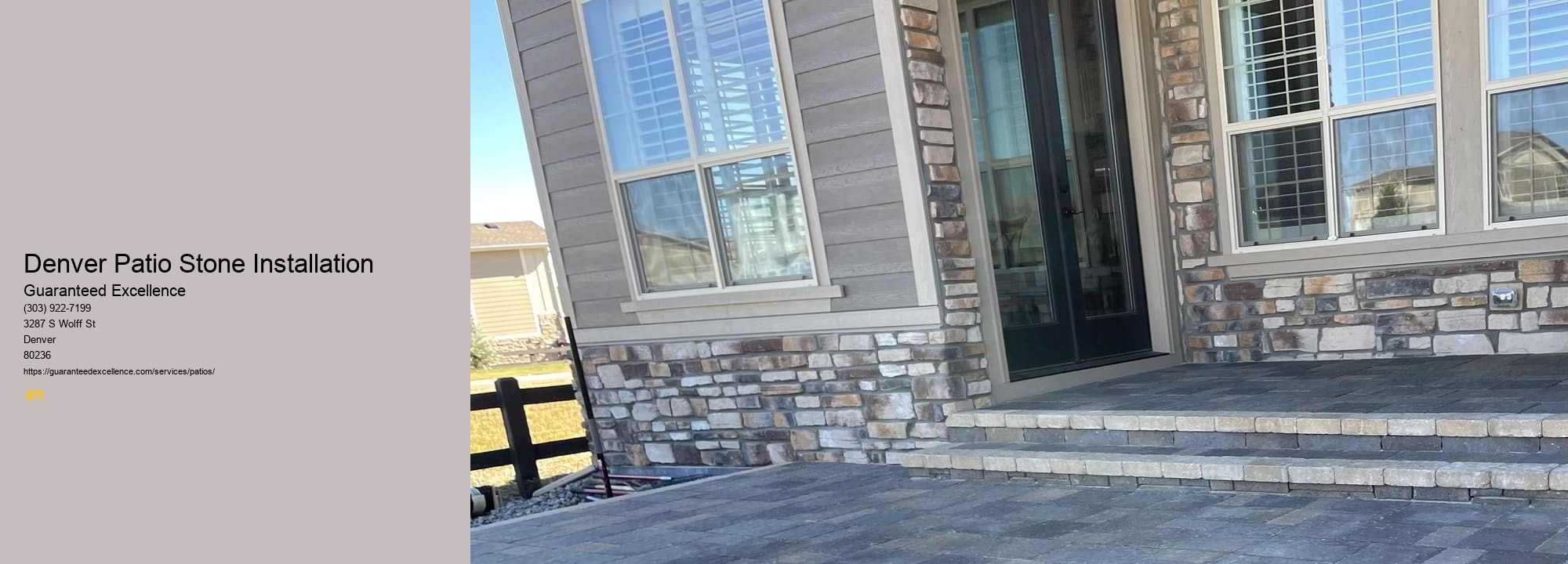 Denver Patio Stone Installation