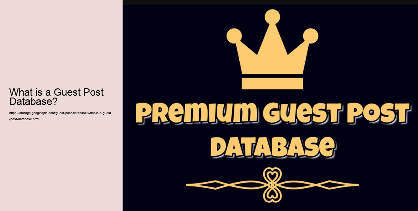 What is a Guest Post Database?