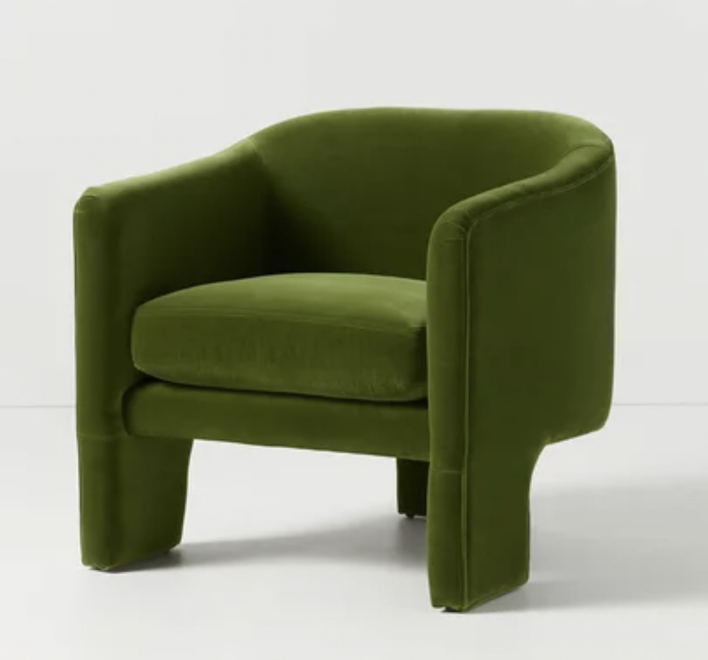 Cerallua Green Velvet Armchair | Guest House