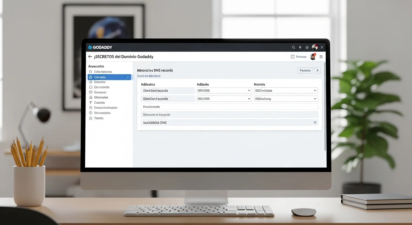 Panel de control avanzado para la gestión de DNS de un dominio Godaddy.