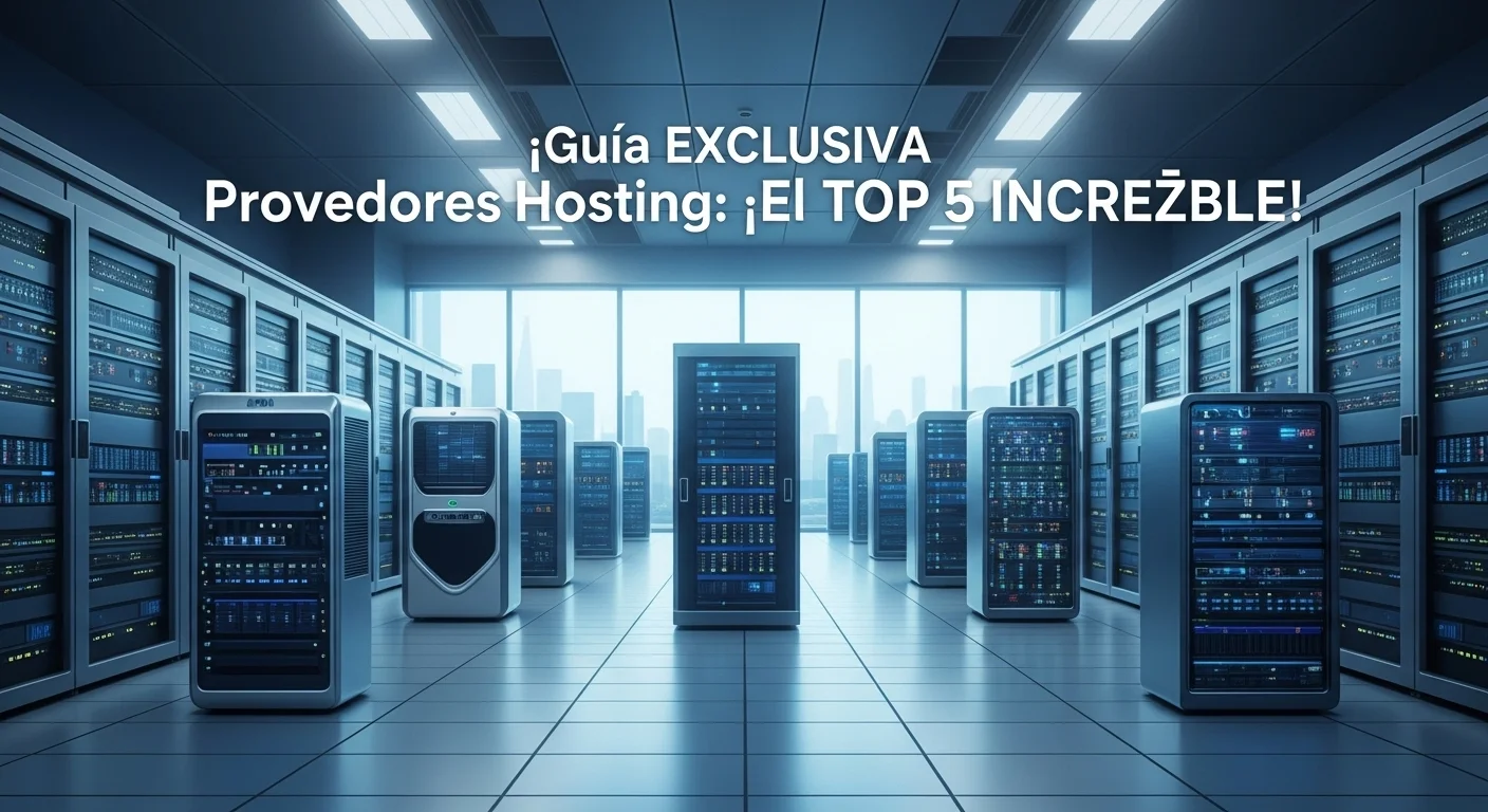 Ilustración de servidores en un data center representando a los diferentes proveedores hosting disponibles en el mercado.