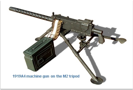 Browning M1919A4 on an M2 tripod