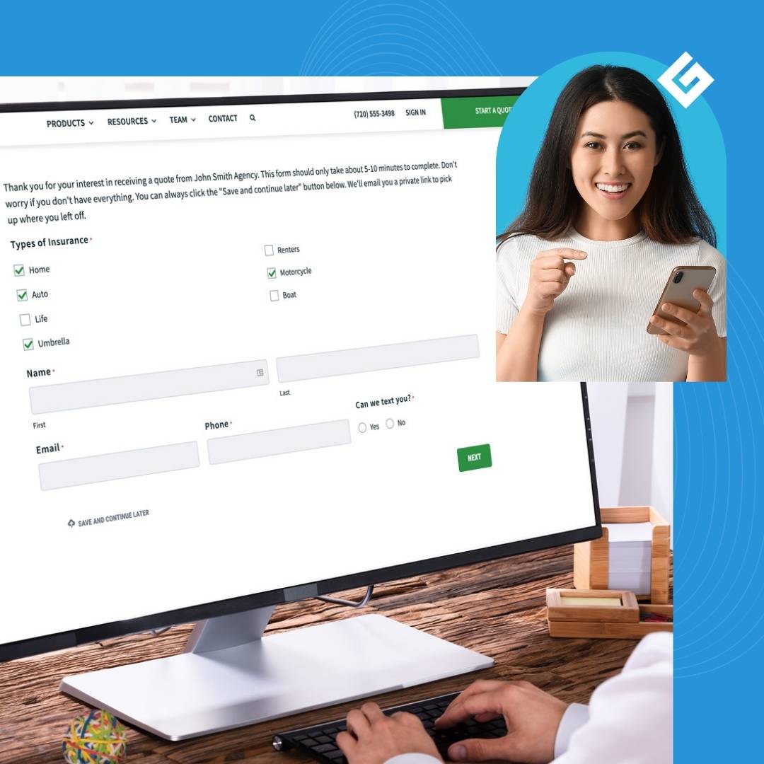 website-launch2 Personal lines quote forms and Commercial lines quote forms for insurance agencies