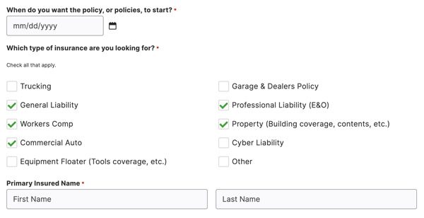 Smart Forms for commercial lines insurance agencies Smart forms for insurance agencies including commercial lines forms and personal lines forms