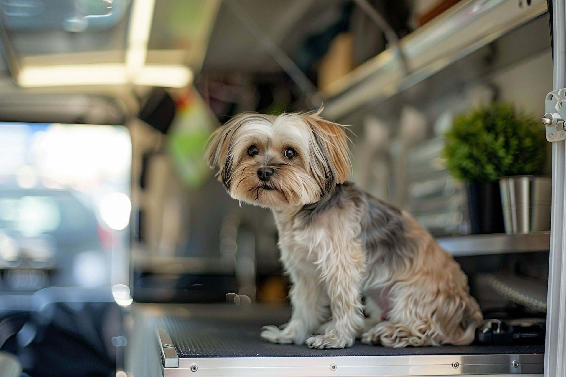 Mobile dog grooming service. Insurance for Mobile Pet Groomers
