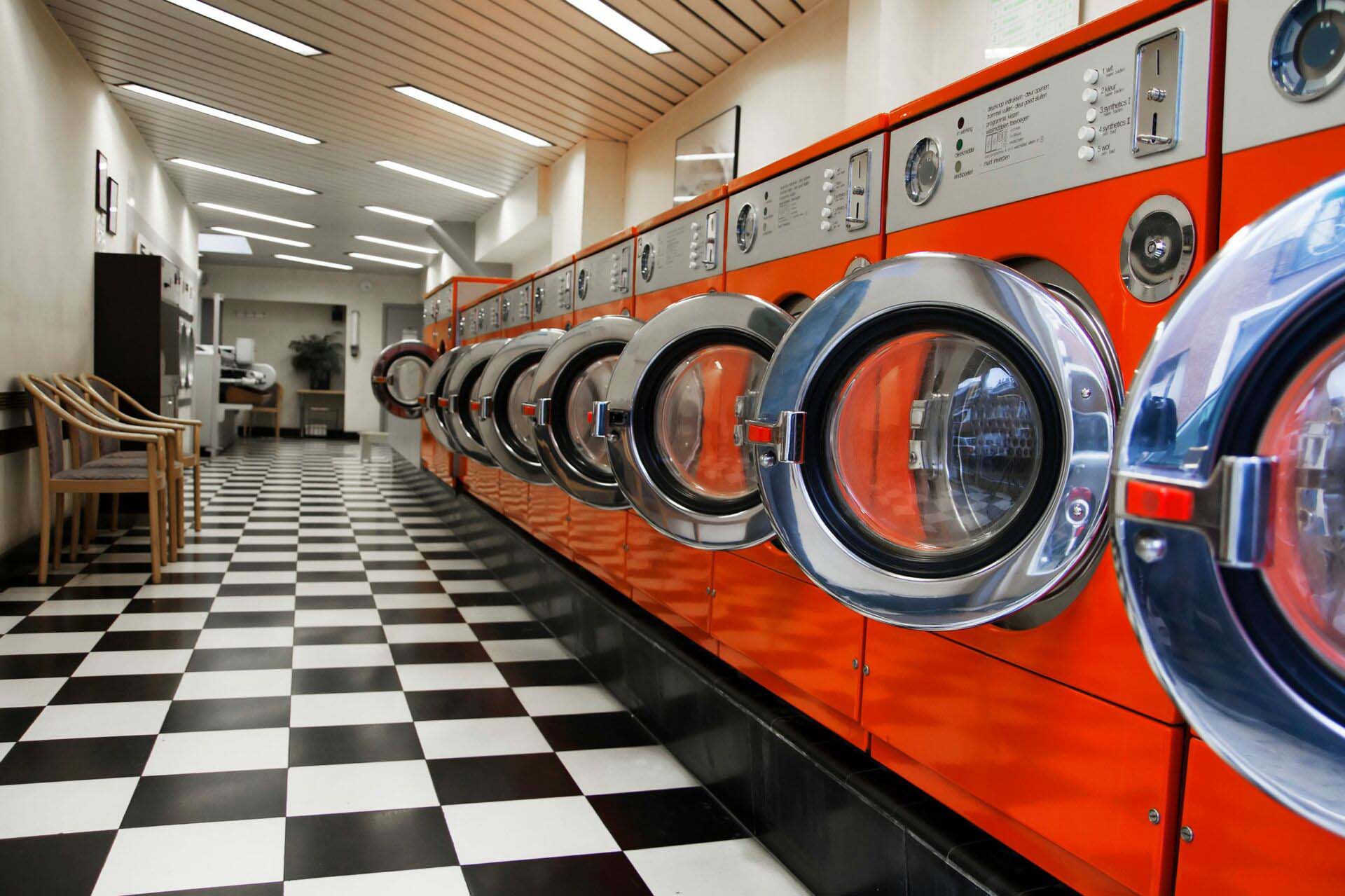 Interior of laundromat Insurance for Laundromats