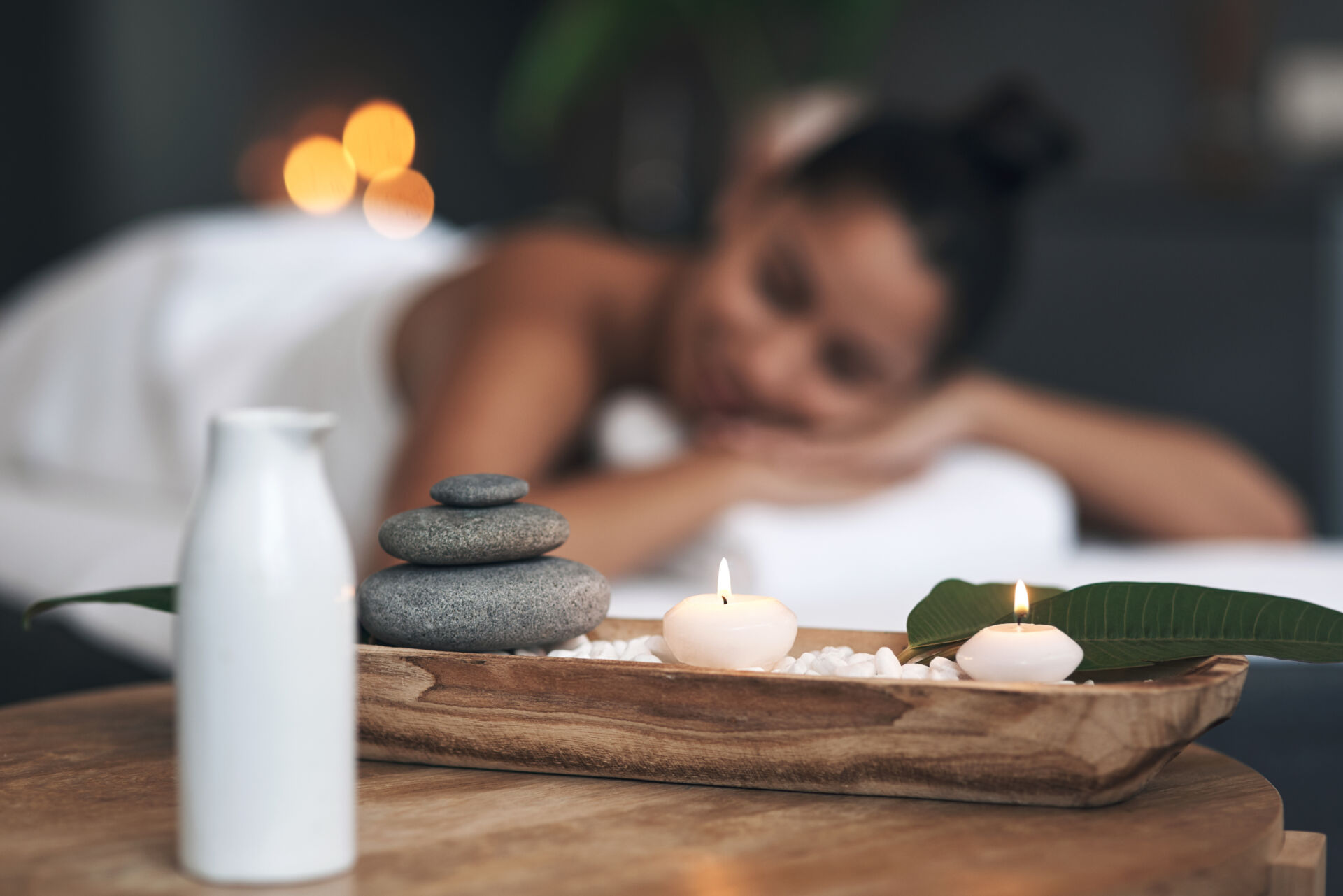 Feel all the good energy surround you. Closeup shot of a tranquil spa arrangement. Insurance for Day Spas