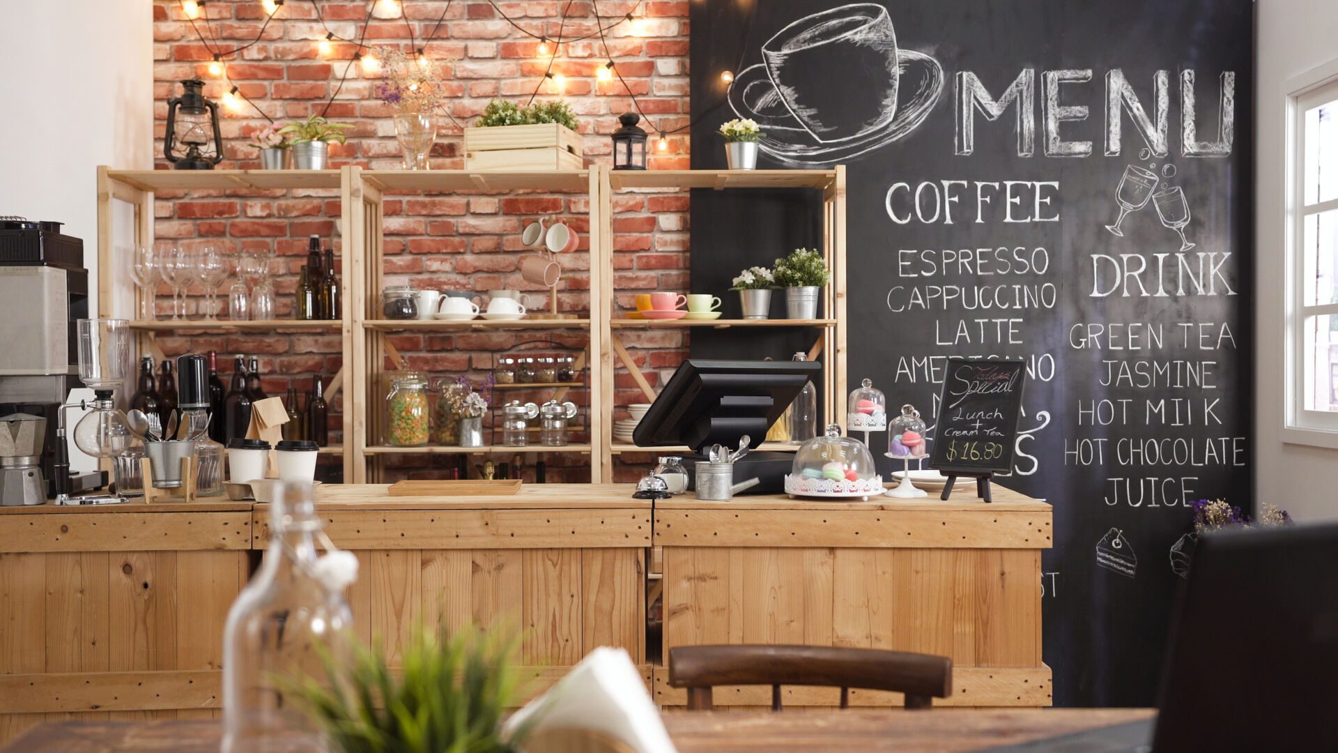 3d render of cafe bar restaurant Insurance for Coffee Shops and Cafes