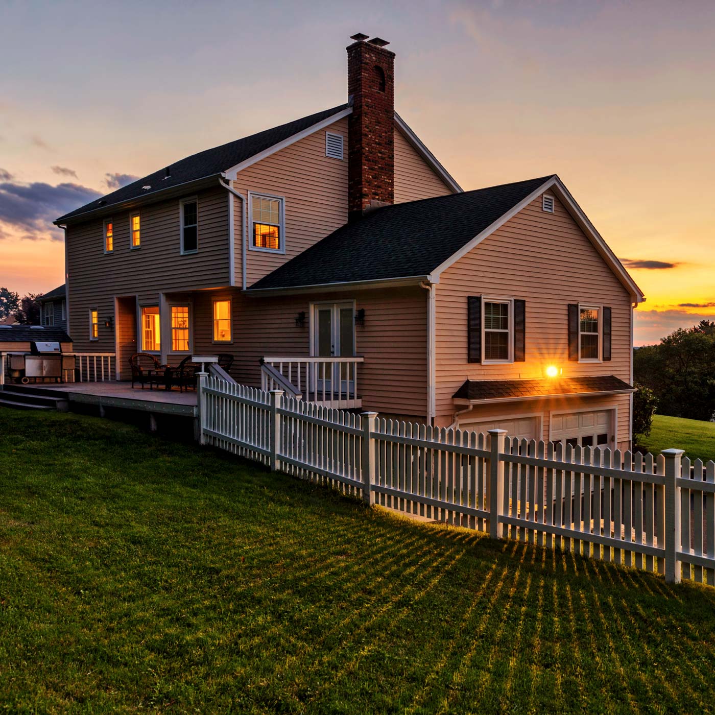 Family with Personal Insurance Homeowners Insurance