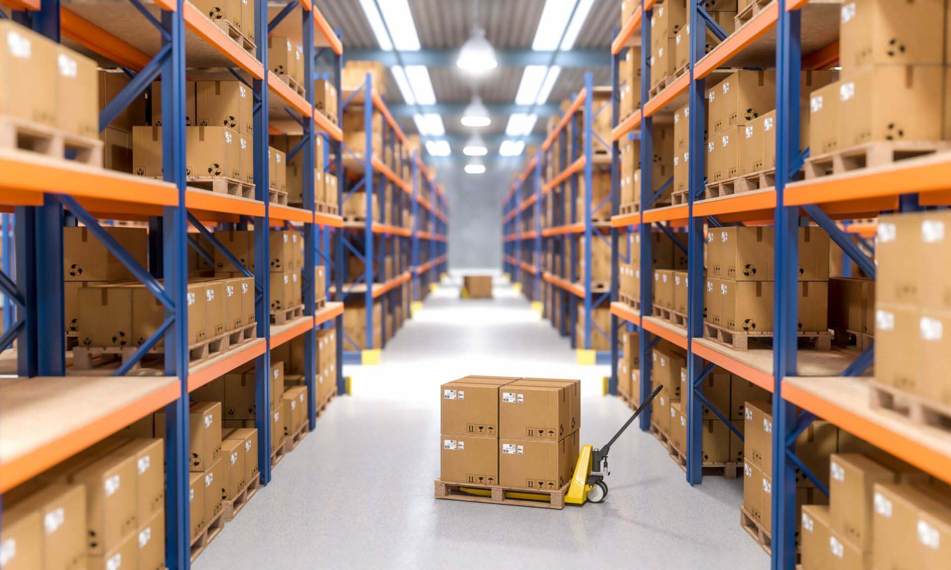 warehouse indoor view Moving and Storage