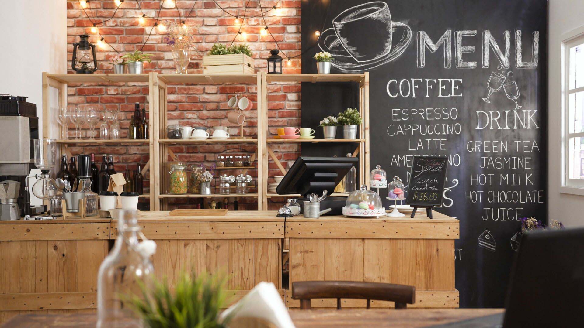 3d render of cafe bar restaurant Insurance for Coffee Shops and Cafes