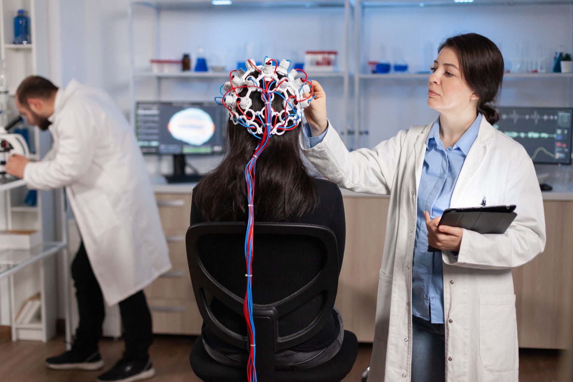 Professional doctor in neuroscience developing treatment for neurological diseases Insurance for EEG Technicians
