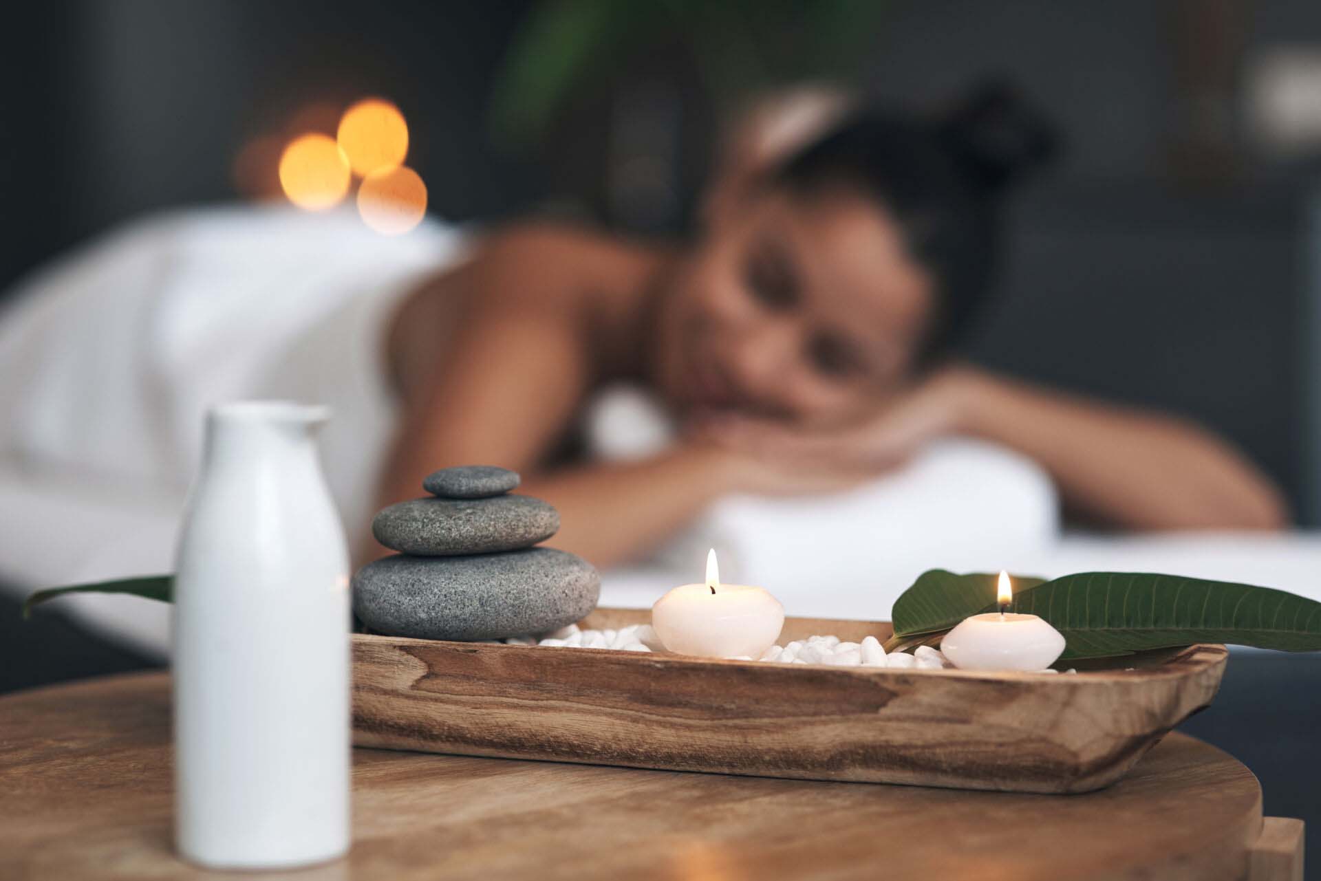 Feel all the good energy surround you. Closeup shot of a tranquil spa arrangement. Insurance for Day Spas