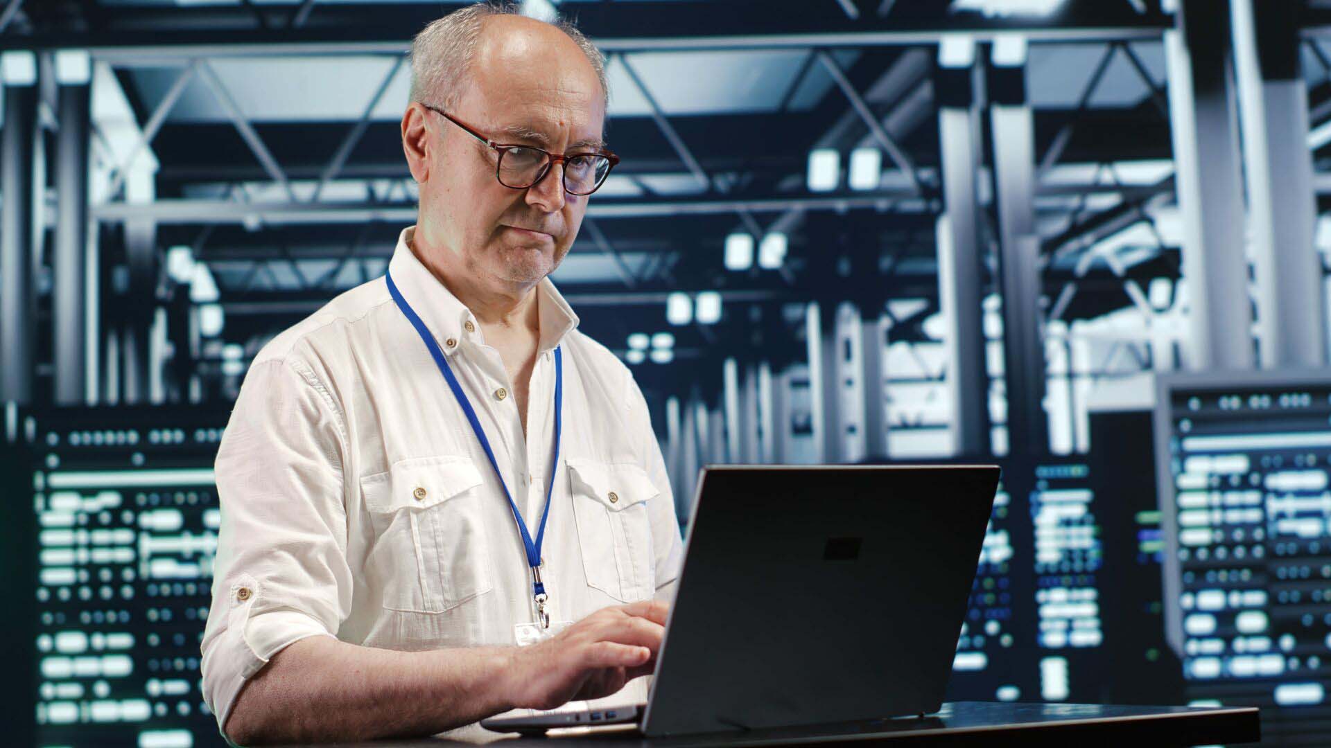 Developer optimizing data center Insurance for IT Consultants