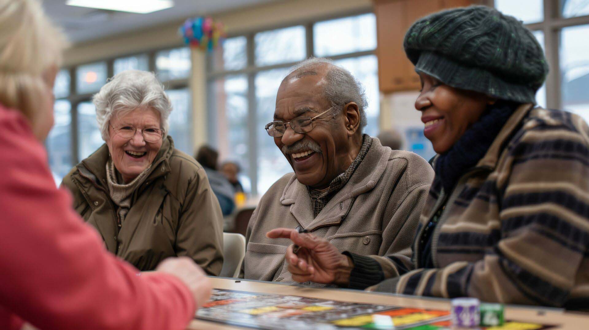 Group of seniors enjoying a game of bingo together at a local senior center Insurance for Senior Centers