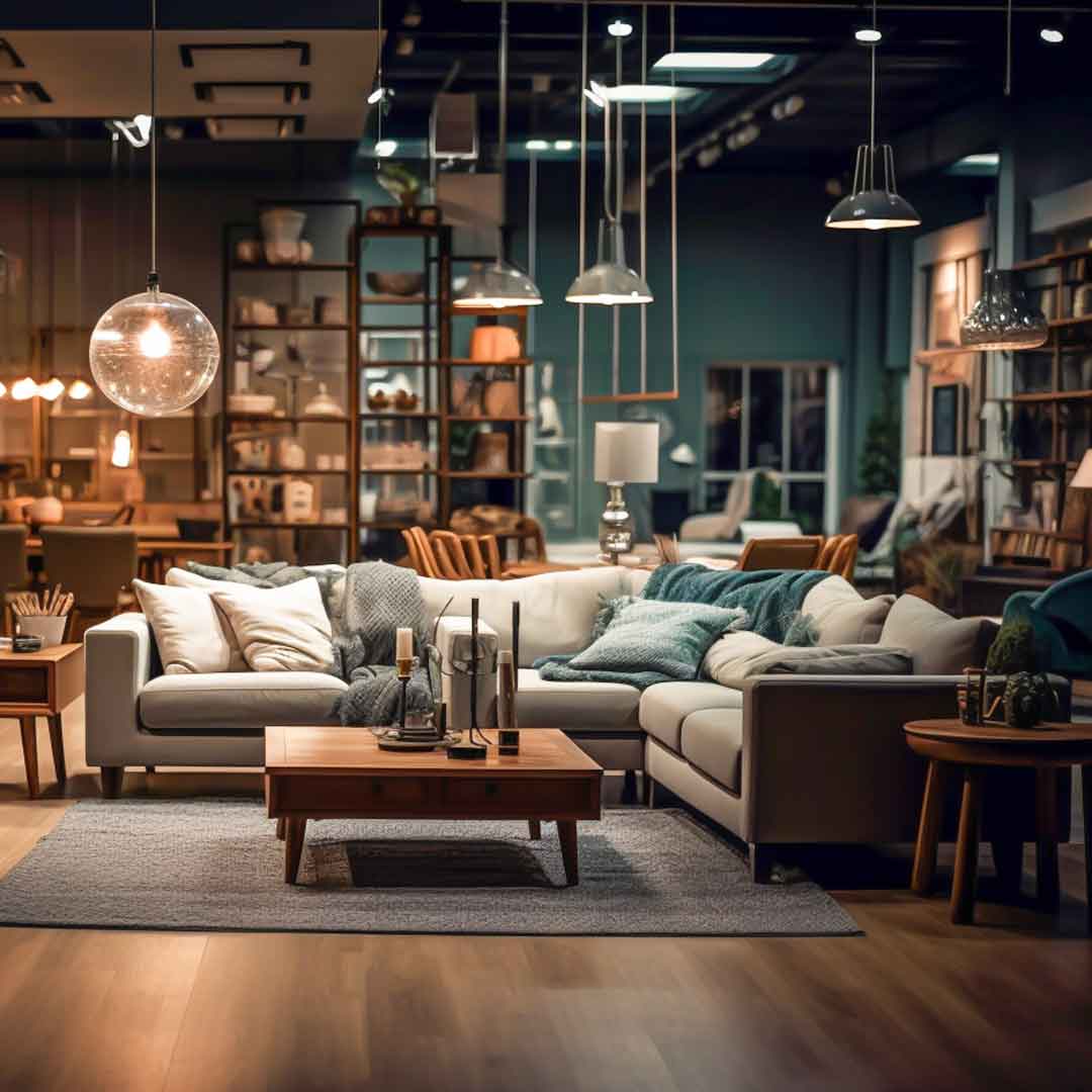 Furniture store with modern furniture Insurance for Furniture Stores