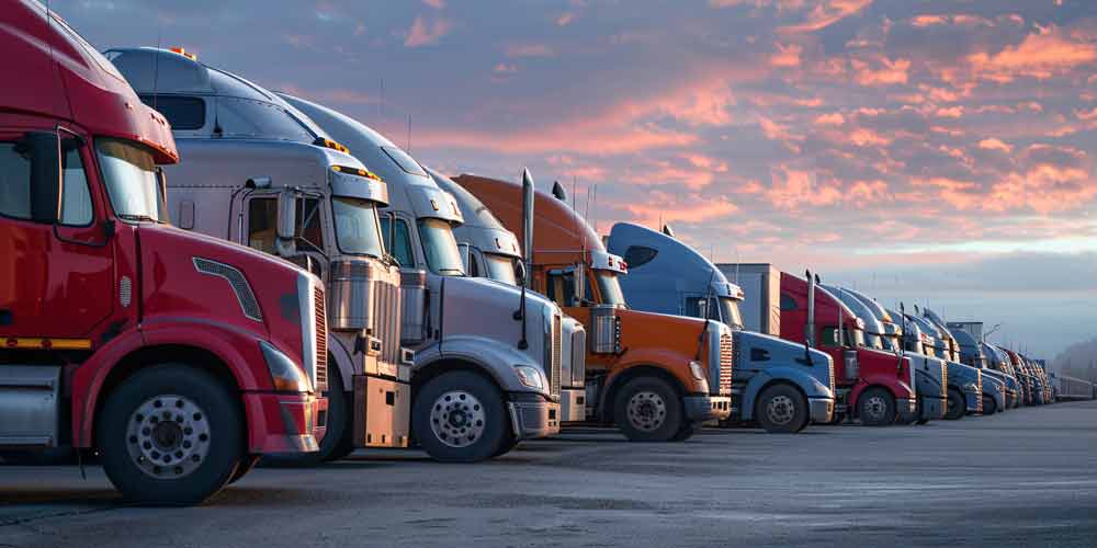 line-of-commercial-trucks Trucking Insurance