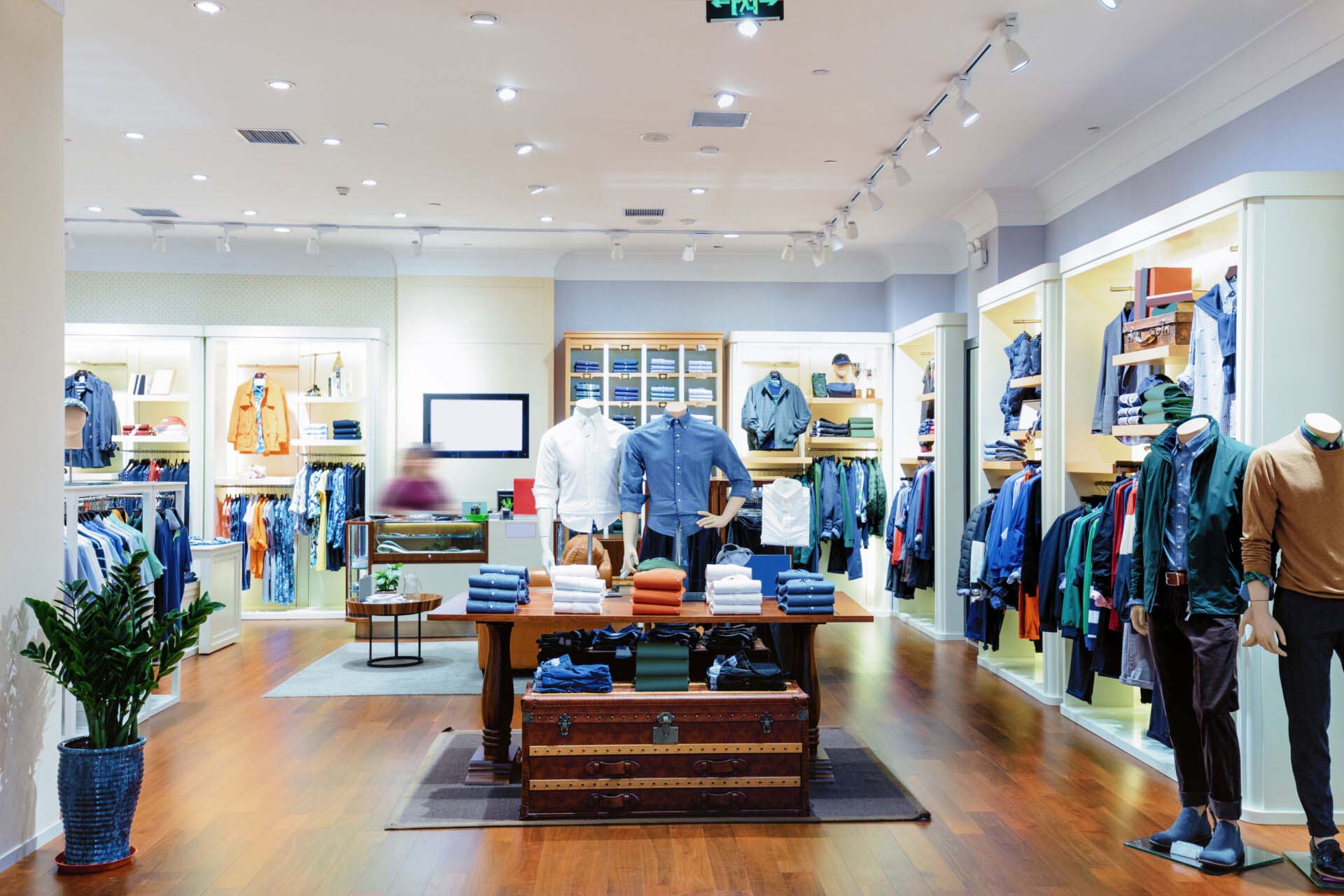 interior of shopping mall Insurance for Clothing Stores