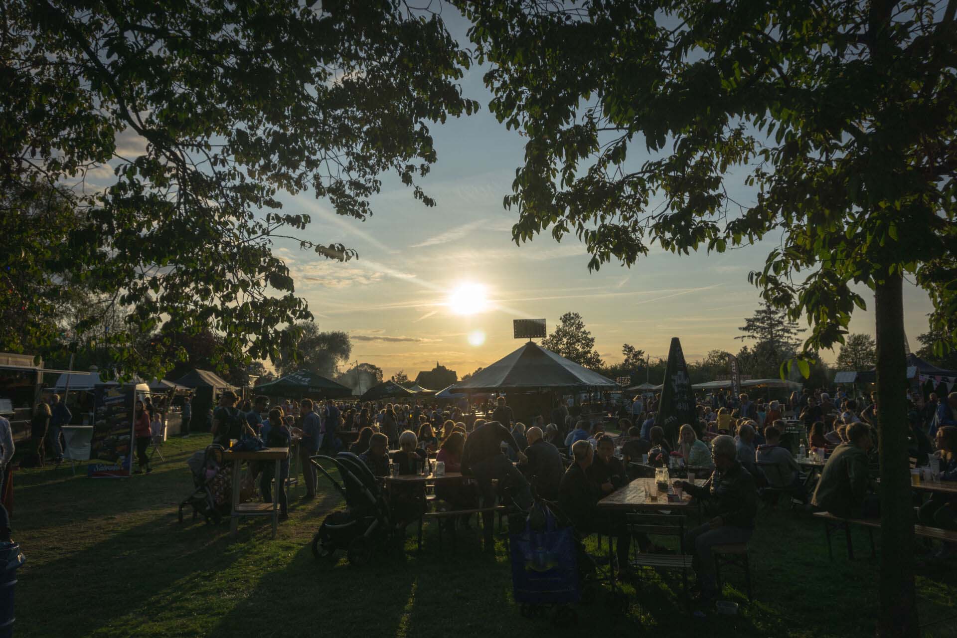 People sitting at a summer festival Insurance for Special Events