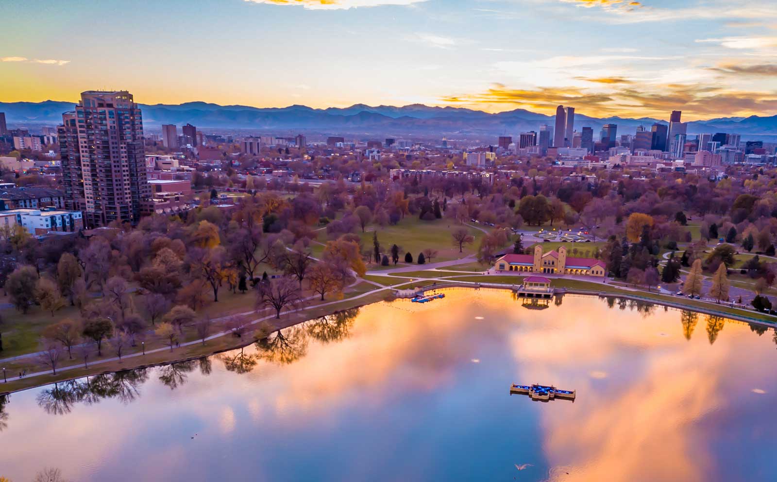 colorado7 Denver Colorado skyline at sunset - Insurance services by Direct Insurance Services in Colorado
