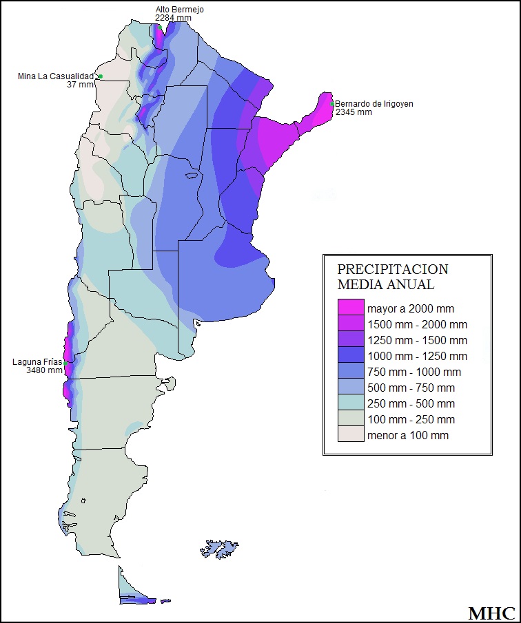 Resultado de imagen para mapa pluviometrico