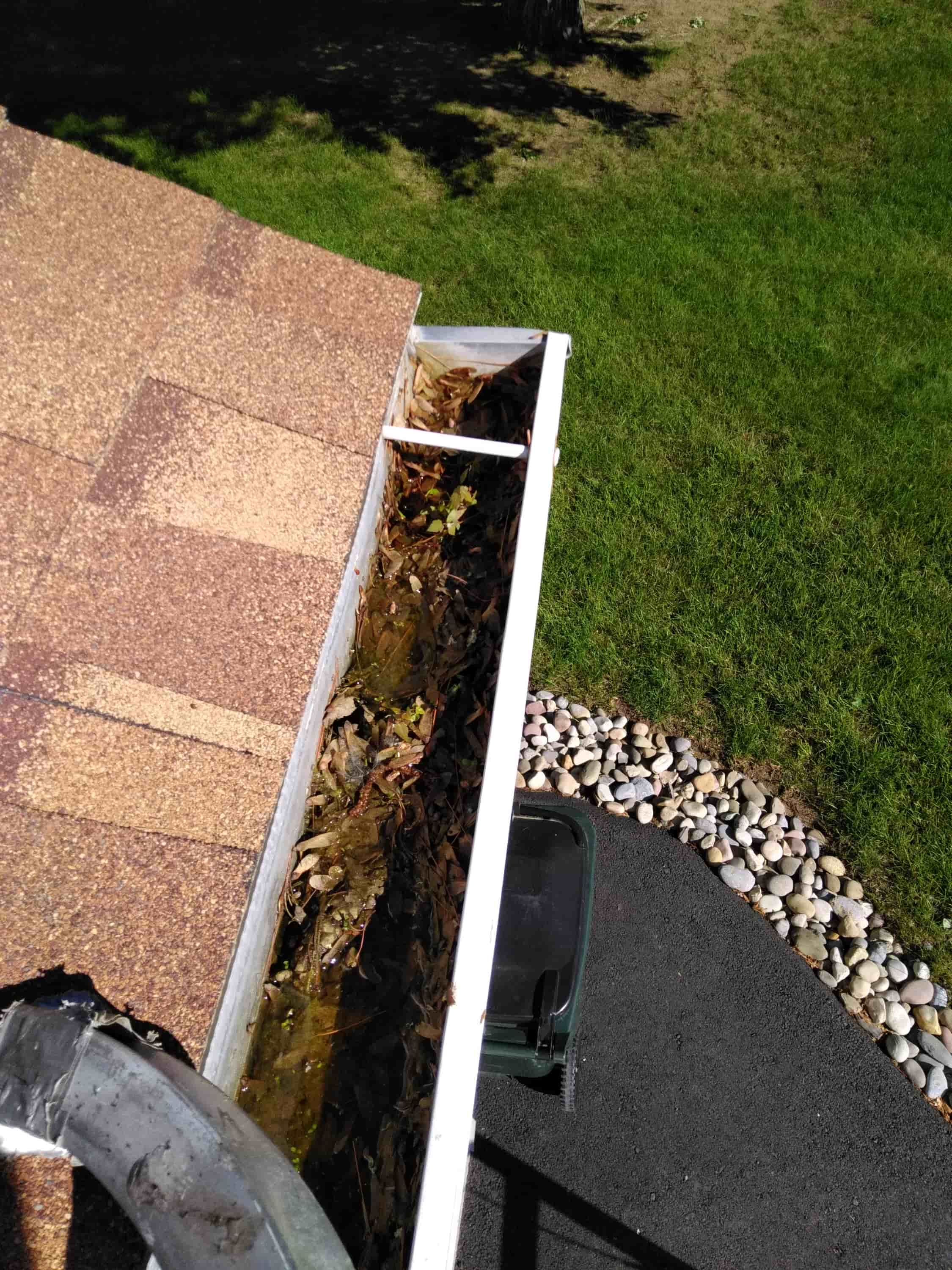 how to clean outside of gutters