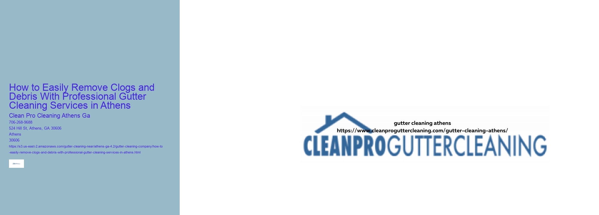 How to Easily Remove Clogs and Debris With Professional Gutter Cleaning Services in Athens 
