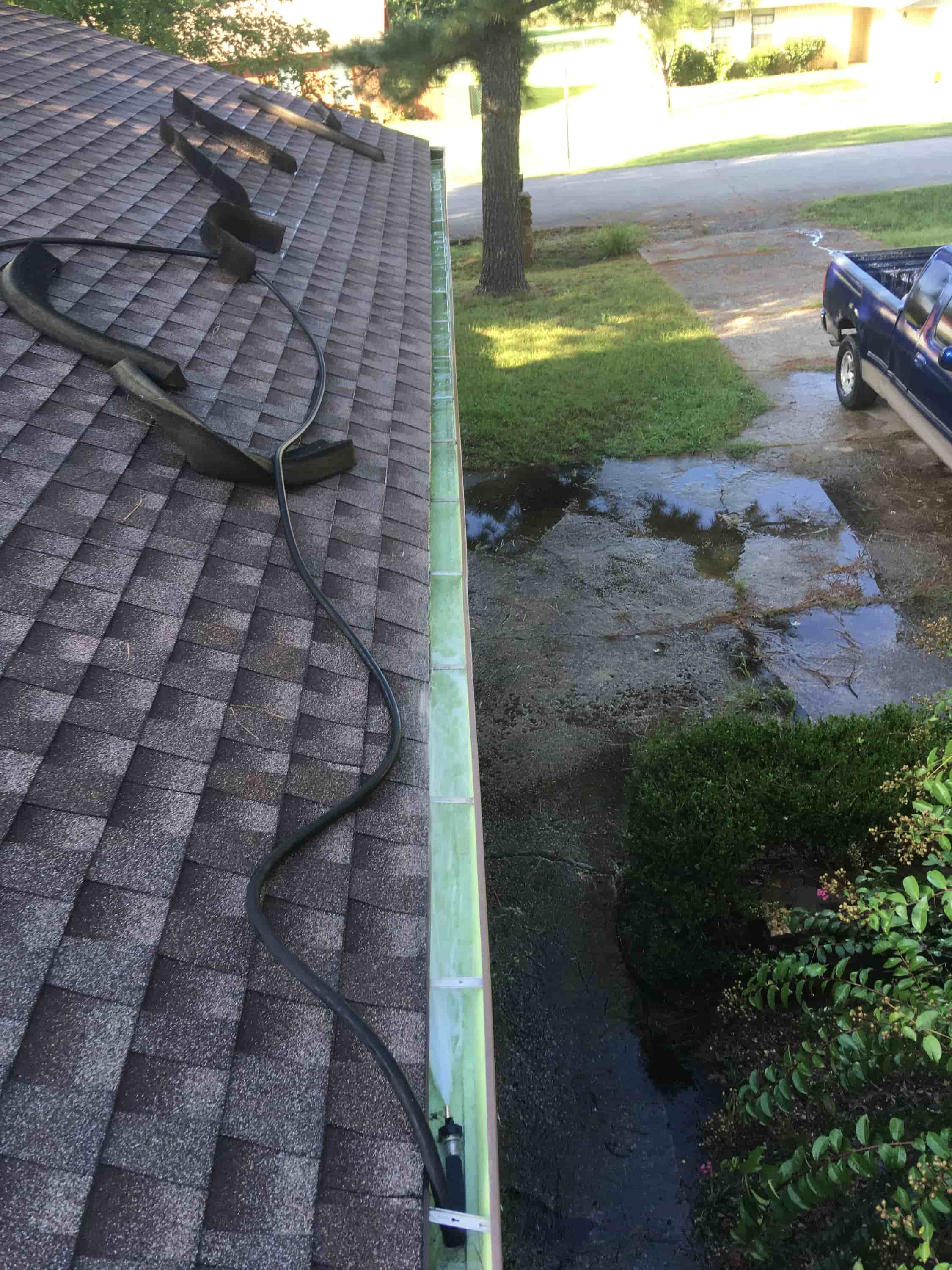 getting gutters cleaned