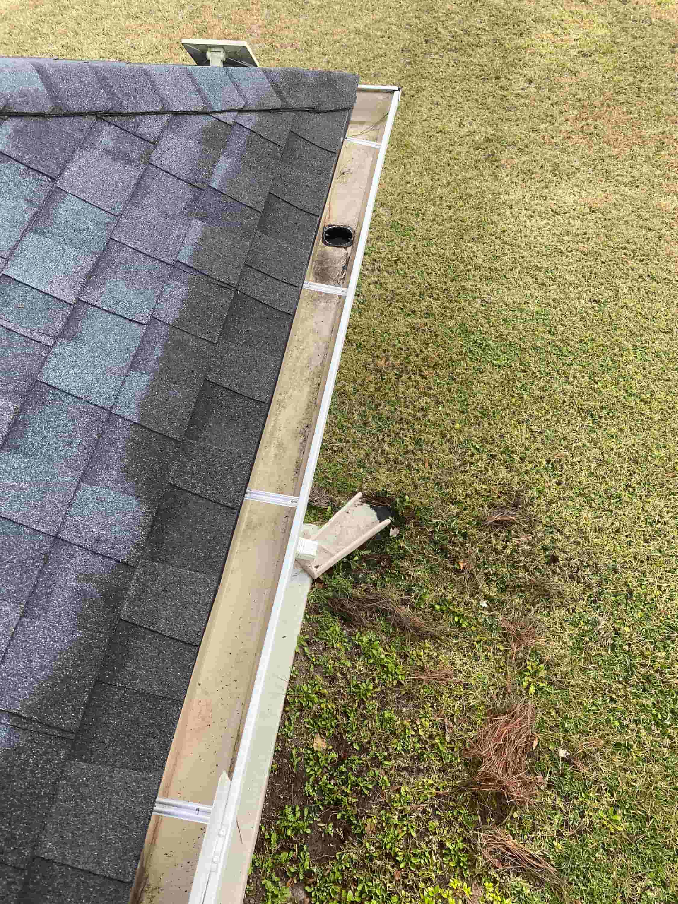 clear blocked gutter downpipe